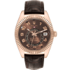 Rolex Sky Dweller Everose Chocolate Brown Dial Watch