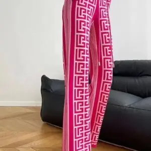 Balmain x Barbie - Knit Leggings with Light Pink