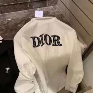 DIOR White Logo Denim Jacket