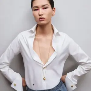 DIOR Loose Fit White Shirt for Women