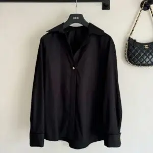 DIOR Solid Casual Black Shirt for Men