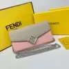 Fendi Heart Studded Micro Baguette Top Handle Bag