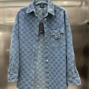 FENDI Denim Blue Jacket For Men