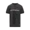 Givenchy Distresses Cut-Out Oversized T-Shirt