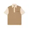 Gucci GG silk cotton polo t shirt