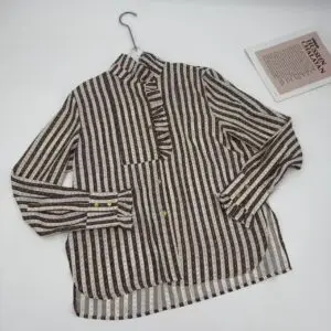 Louis Vuitton Women's Black & White Striped Top
