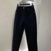 LOUSE VUITTON High-Waisted Straight-Leg Jeans for Ladies