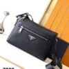 Prada Black Leather Clutch Bag