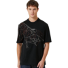 Zegna Black Figure Printed Logo T-shirt