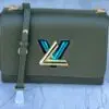 Design Epi Twist Shoulder Bag MM Kaki - Dubai Fashion LUX