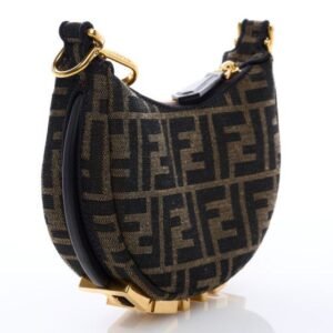 FENDI Fabric Jacquard Shoulder Bag