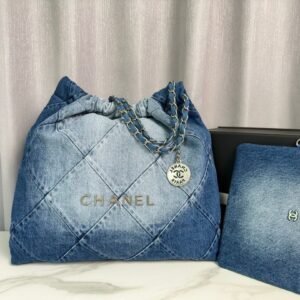 Chanel 22 Denim Handbag