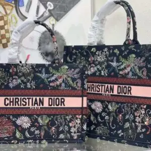 DIOR Christian Dior Book Black Tote Bag