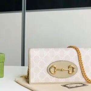 Ladies Horsebit Wallet With Chain - Dubai Fashion LUX