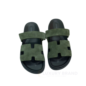 HERMES Chypre Leather Sandals